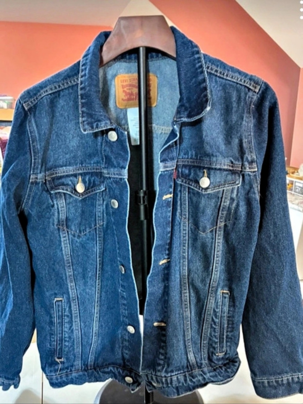 Levi's Kids Denim Trucker Jacket Blue Size Large